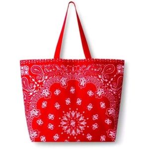Brand New Never Used Levi’s Stauss &Co Bandanna Reusable Shopping Bag RED